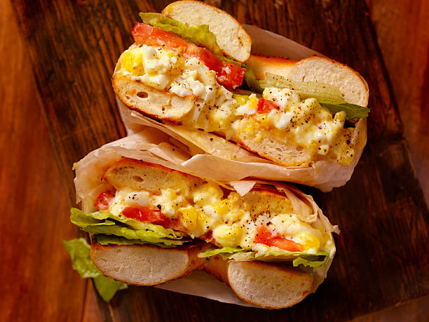 istock Deli Style Egg Salad Bagel Sandwich 533351532