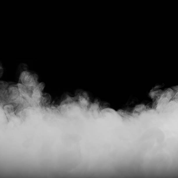 istock Background of abstract grey color smoke on dark background 533352010