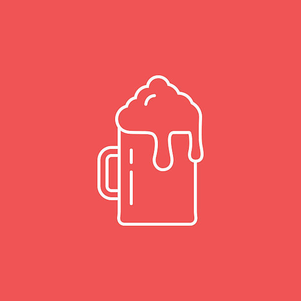 Flat beer icon This is a vector illustration of Flat beer icon  kvass stock illustrations