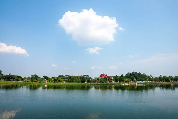 istock river and temple of Buddhist monastery 533355572