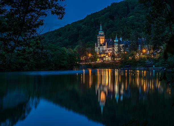 Lillafured palace night view
