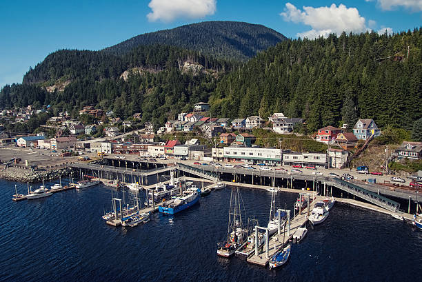 istock Small alaskan port city 533364063