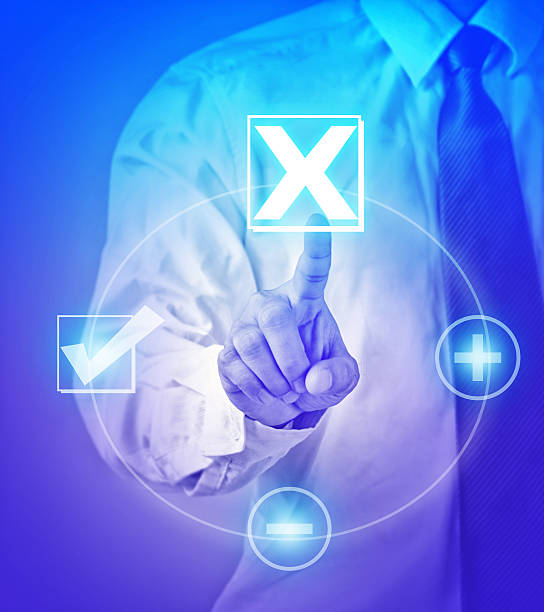 istock businessman touches of the button wrong in front 533365563