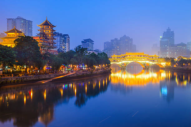 istock Chengdu, China Cityscape on the Jin River 533365629
