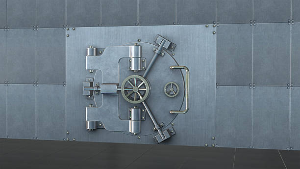 istock Closed bank vault door 533367761