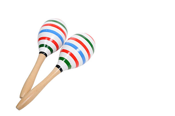 istock Color lining painting on double Maracas. 533367909