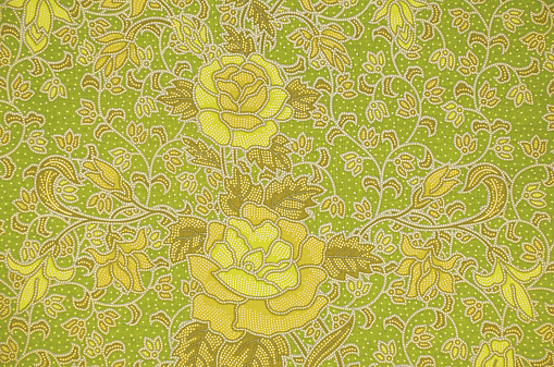 The Traditional batik sarong pattern background style.