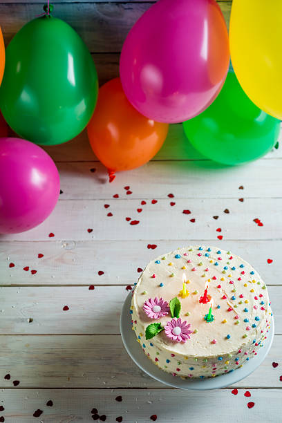 istock Let's start birthday party with sweet cake 533375621