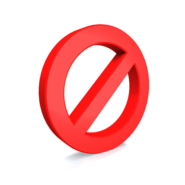 istock No Sign , isolated on white background 533376659