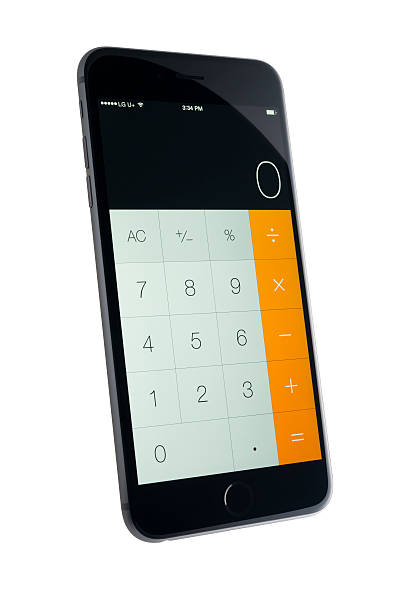 Calculator App. stock photo