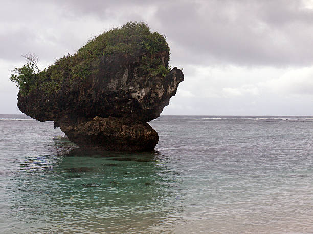 Rock in the ocean