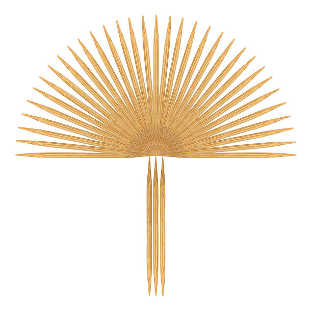 istock Abstract of Bamboo toothpicks isolated on white background 533378323