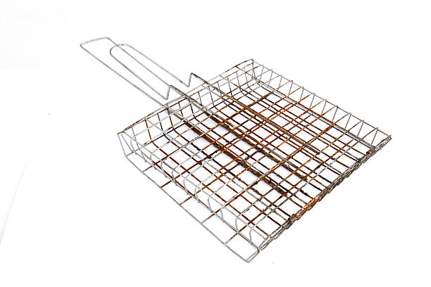 istock Metal Grid for grill isolated on white background 533379585