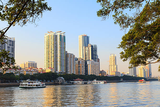 istock Guandzhou city near Pearl river, China 533379727