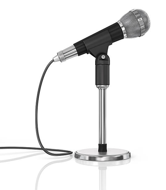 istock Microphone isolated on the white background. Speaker concept. 533380145