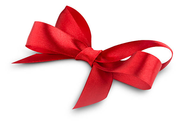 istock Red ribbon satin bow 533382291