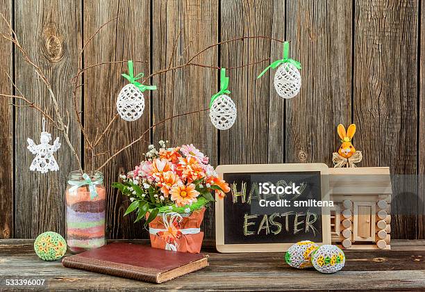 Home Easter Decorations Stock Photo - Download Image Now - 2015, Angel, Animal