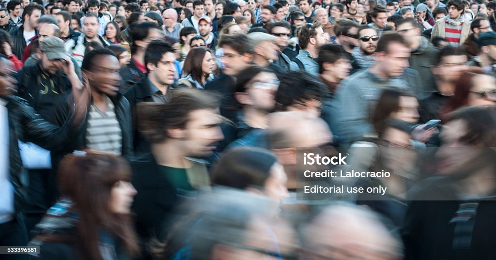 Multitud - Foto de stock de Política libre de derechos