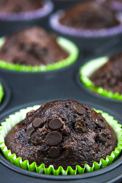 istock Freshly baked muffins with drops of chocolate 533397509
