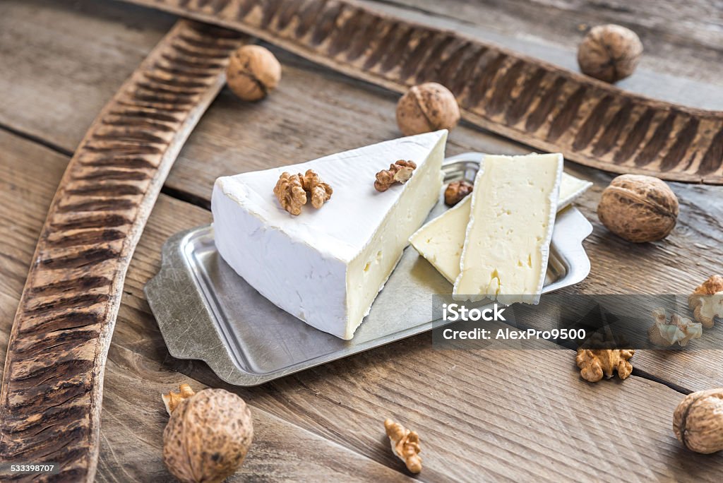 Brie cheese with nuts 2015 Stock Photo