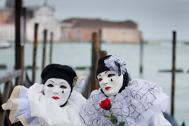 venezianische masken - carnival mardi gras masqué costume stock-fotos und bilder