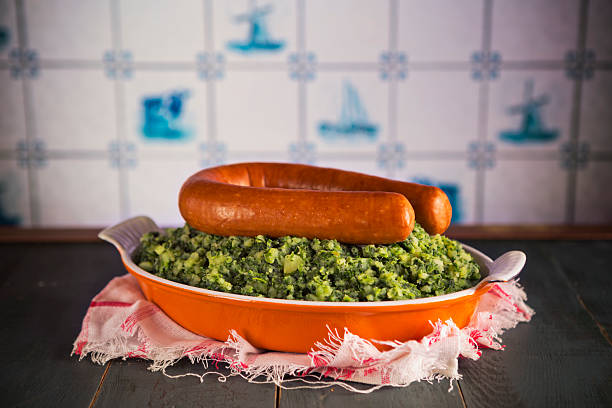 istock Dutch food: kale with smoked sausage or 'Boerenkool met worst' 533400383