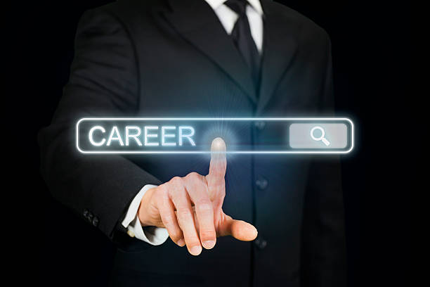 istock Businessman searching for career 533417889