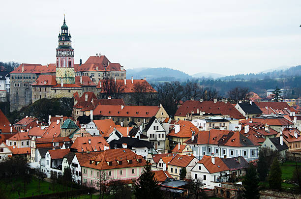istock Classic town from top view in Czech Republic 533420211