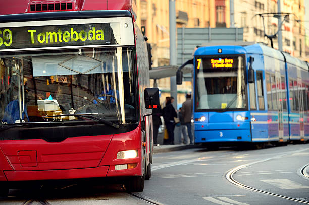 istock Bus and tram in traffic 533420241