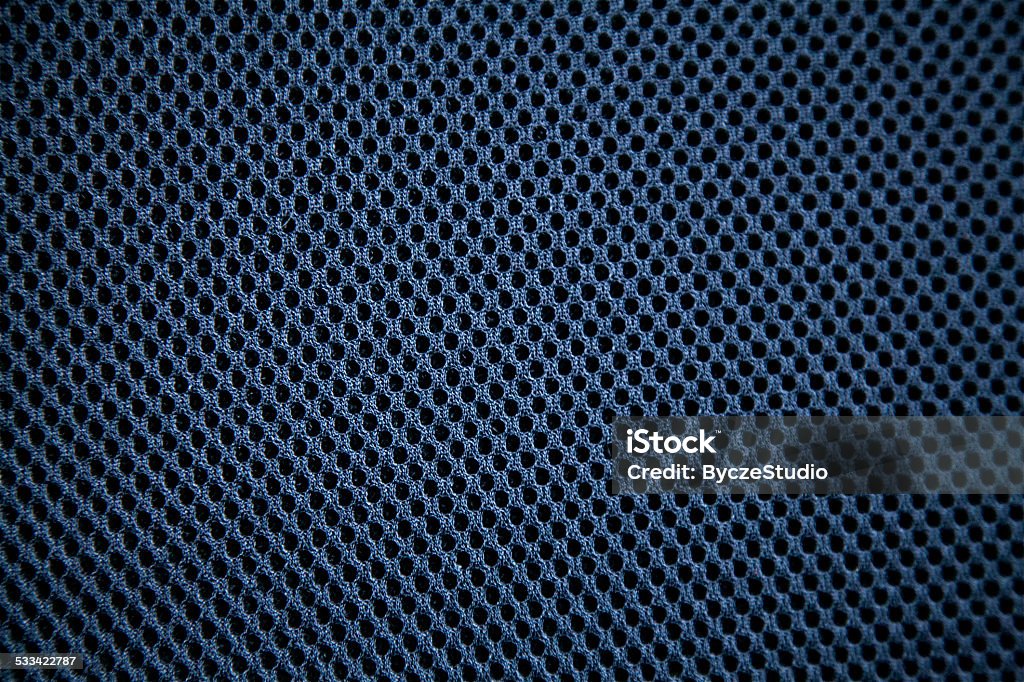 Background holes spots blue pattern textile material nylon clothing cotton Textile Stock Photo