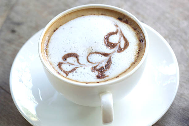 istock Espresso coffee hot in white glass. 533425323