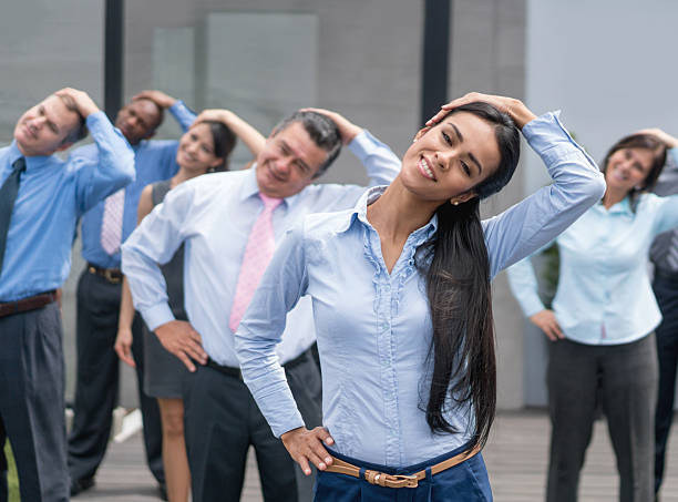istock People taking in an active break at the office 533430274