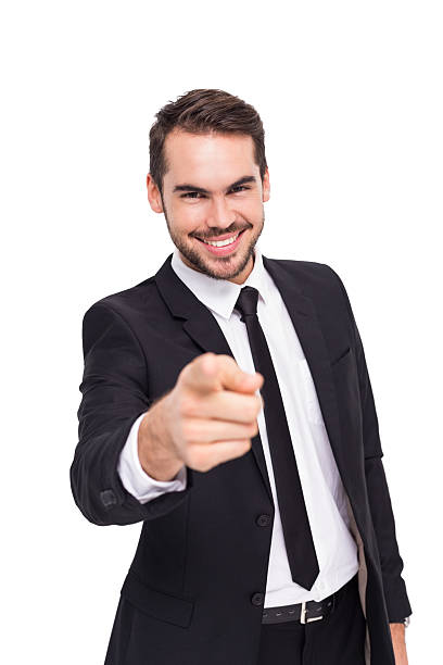 istock Happy businessman pointing at camera 533440343