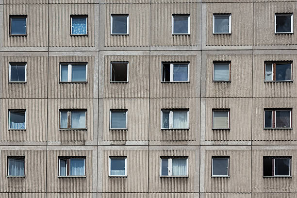 istock Plattenbau building - gdr building facade 533440876