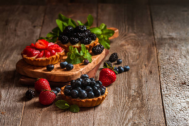 istock Fresh homemade berrie tarts 533441152