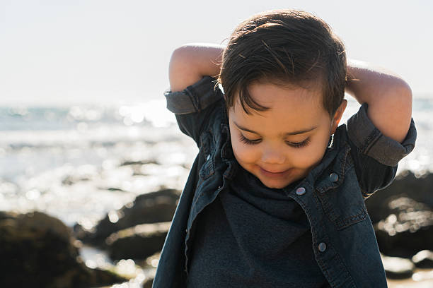istock Little boy Playing on the Beach 533441360