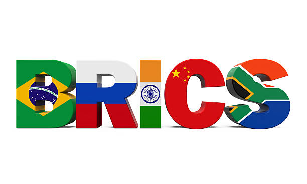 BRICS Concept Illustration BRICS Concept Illustration isolated on white background. 3D render brics stock pictures, royalty-free photos & images