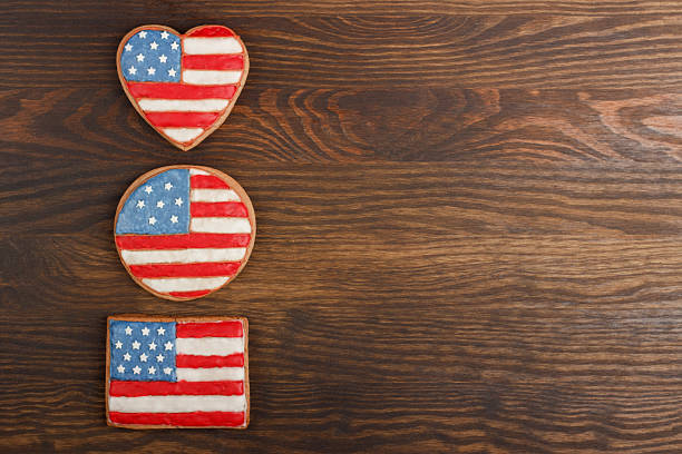 istock Cookie with American patriotic colors 533443486
