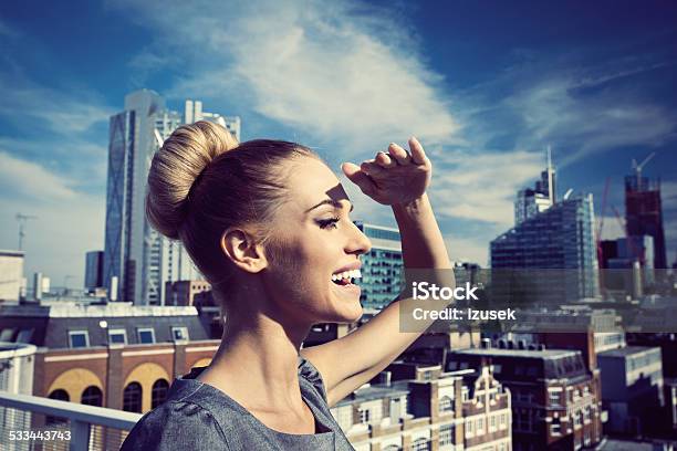 Successful Businesswoman Outdoor Portrait Stock Photo - Download Image Now - 2015, Achievement, Adult