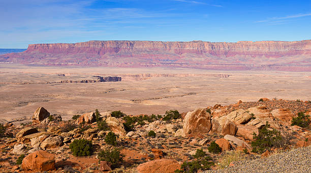Colourful Grand Canyon with blue sky