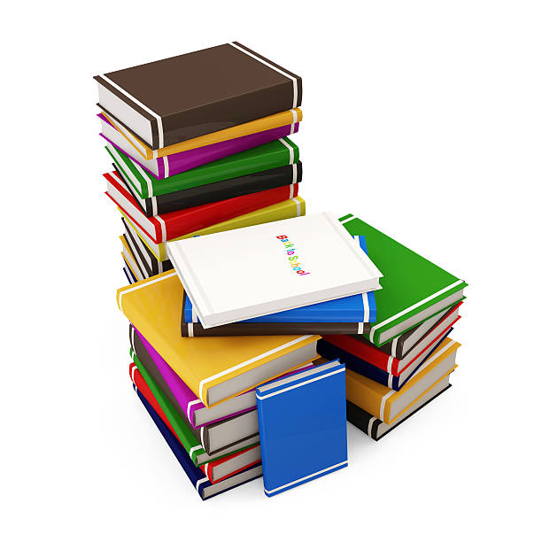 istock Stack of Colorful Books isolated on white background 533445715