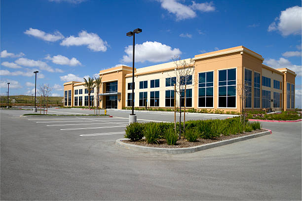 istock Corporate Headquarters and Parking Lot Wide 533446593