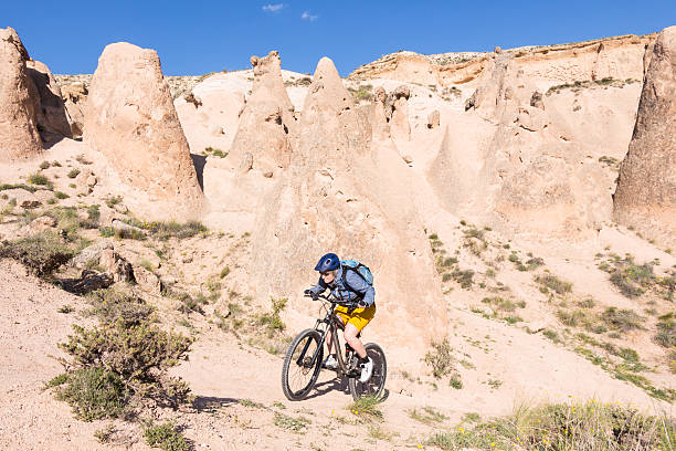 istock Uphill biking between fairy chimneys in Cappadocia, Turkey 533448216