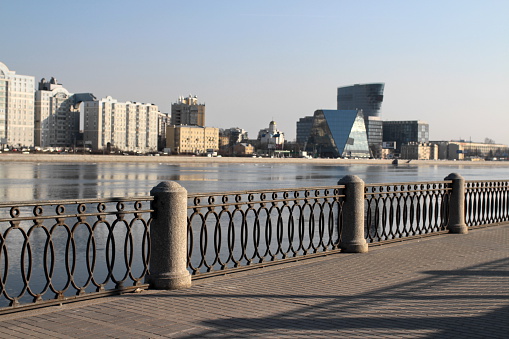St. Petersburg reflected in water