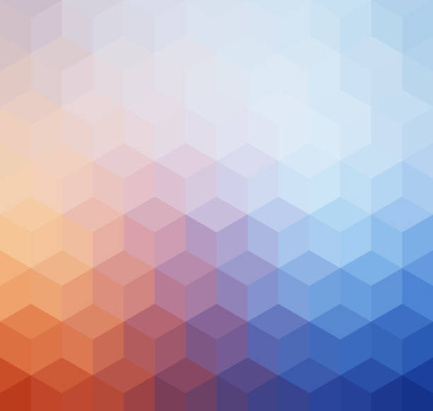 istock Abstract geometric pastel colored retro background 533452322
