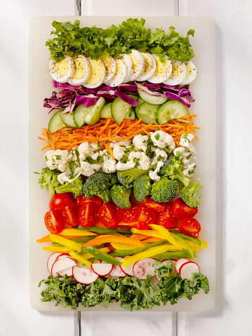 Fresh Salad Ingredients -Photographed on Hasselblad H3D2-39mb Camera