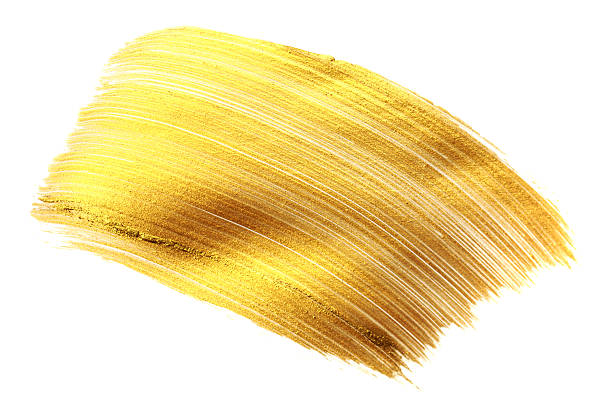 istock Beautiful textured golden strokes 533455276