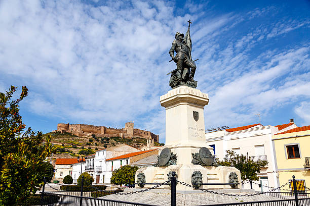 Statue of Hernan Cortes, Mexico conqueror, Medellin, Spain