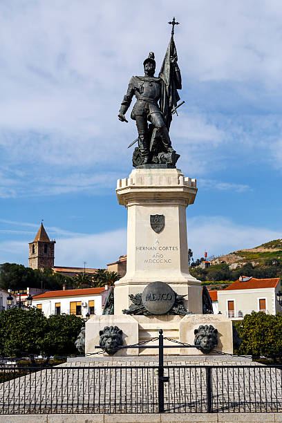 istock Statue of Hernan Cortes, Mexico conqueror, Medellin, Spain 533455686