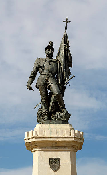 istock Statue of Hernan Cortes, Mexico conqueror, Medellin, Spain 533455712